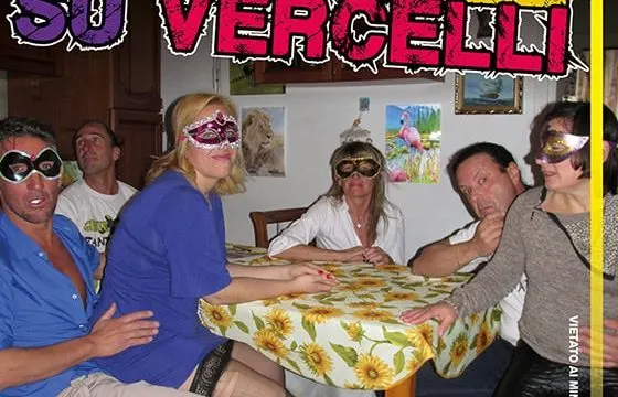 Stormo di uccelli su Vercelli